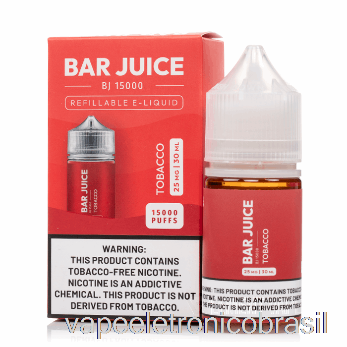 Cigarro Eletrônico Vape - Suco Em Barra - 30ml 25mg